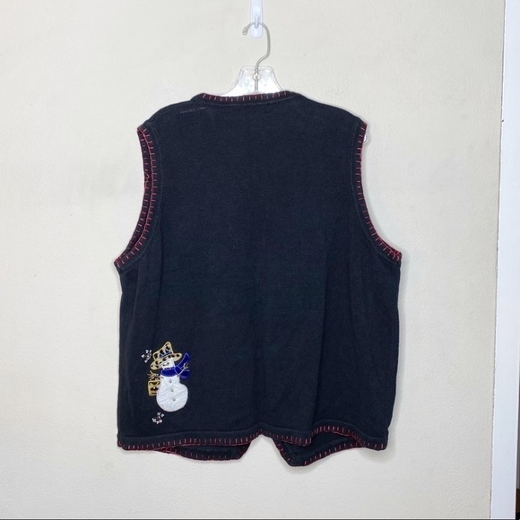 Vintage Ugly Christmas Sweater Vest - Picture 2 of 5